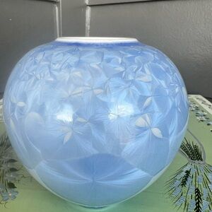 NC Vintage 1986 signed Sid Oakley handmade crystalline glazed ceramic vase